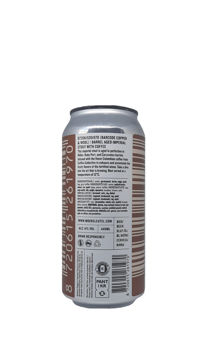 Moersleutel Craft Brewery - 8720615261970 (Barcode Copper & Wool)